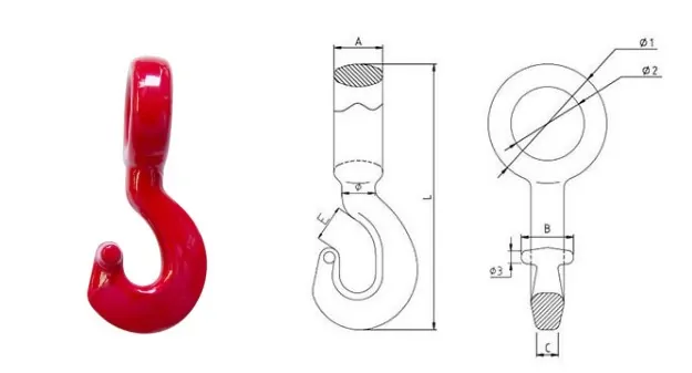 G80 twist eye choke hook DRAWING G80 twist eye choke hook DRAWING